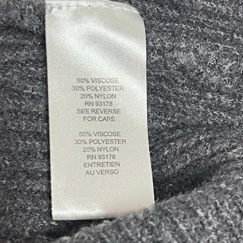 T Tahari Grey Ribbed Knit Sweater Size Extra Large - Picture 4 of 5